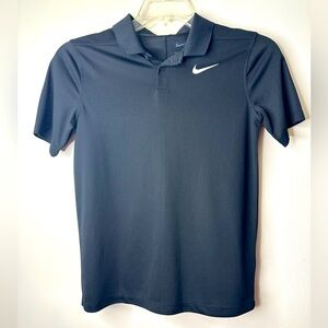 Nike Dri-FIT Boys Black Polo – Size L (Large)
